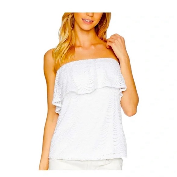 Lilly Pulitzer Tops - EUC Lilly Pulitzer Womens Strapless Top Size M